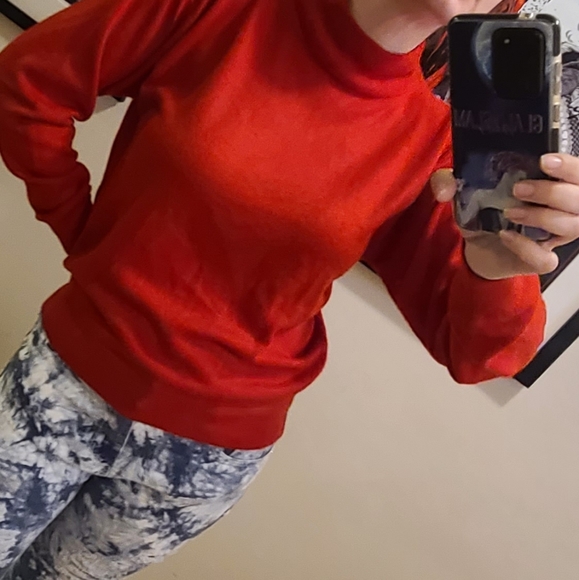 ⚡2/$20VGUC- Red mock turtleneck sweater - Picture 11 of 11